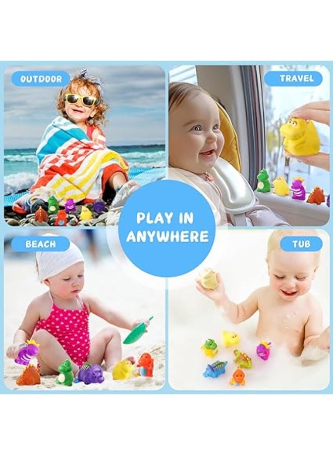 مجموعة من 5 قطع من ألعاب استحمام الأطفال، ألعاب ضغط ملونة للأطفال الرضع والصغار - Image 2